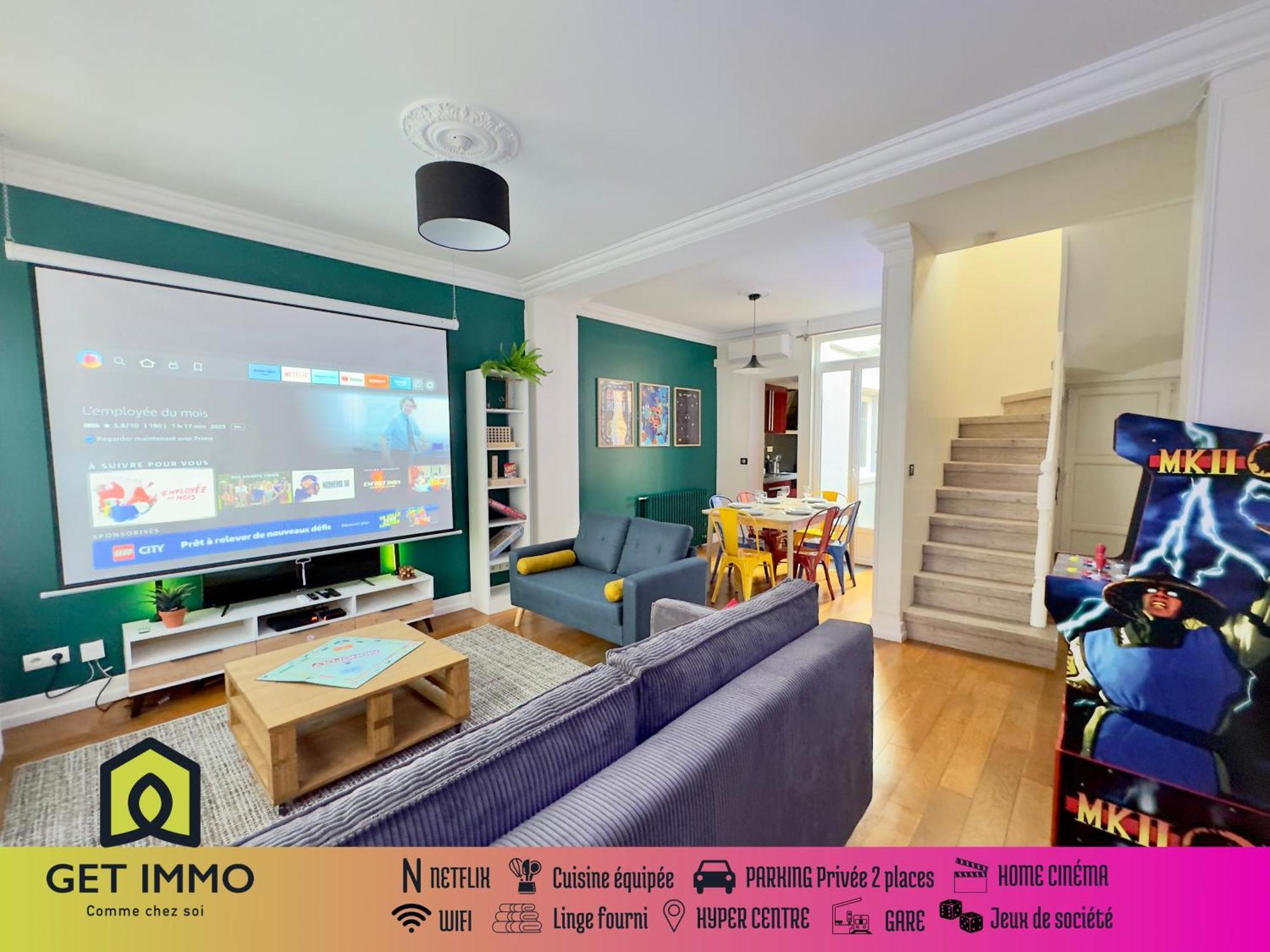 Maison 3Ch - Cinema - Game Room - Parking - Gare Amiens Exteriör bild