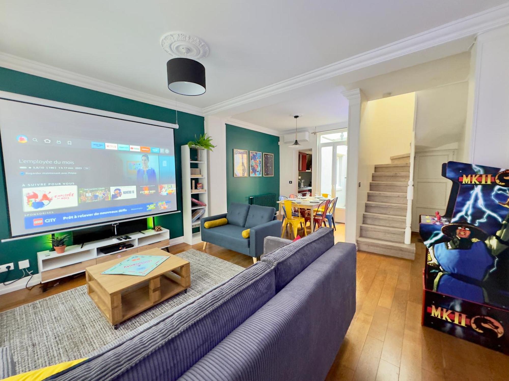 Maison 3Ch - Cinema - Game Room - Parking - Gare Amiens Exteriör bild