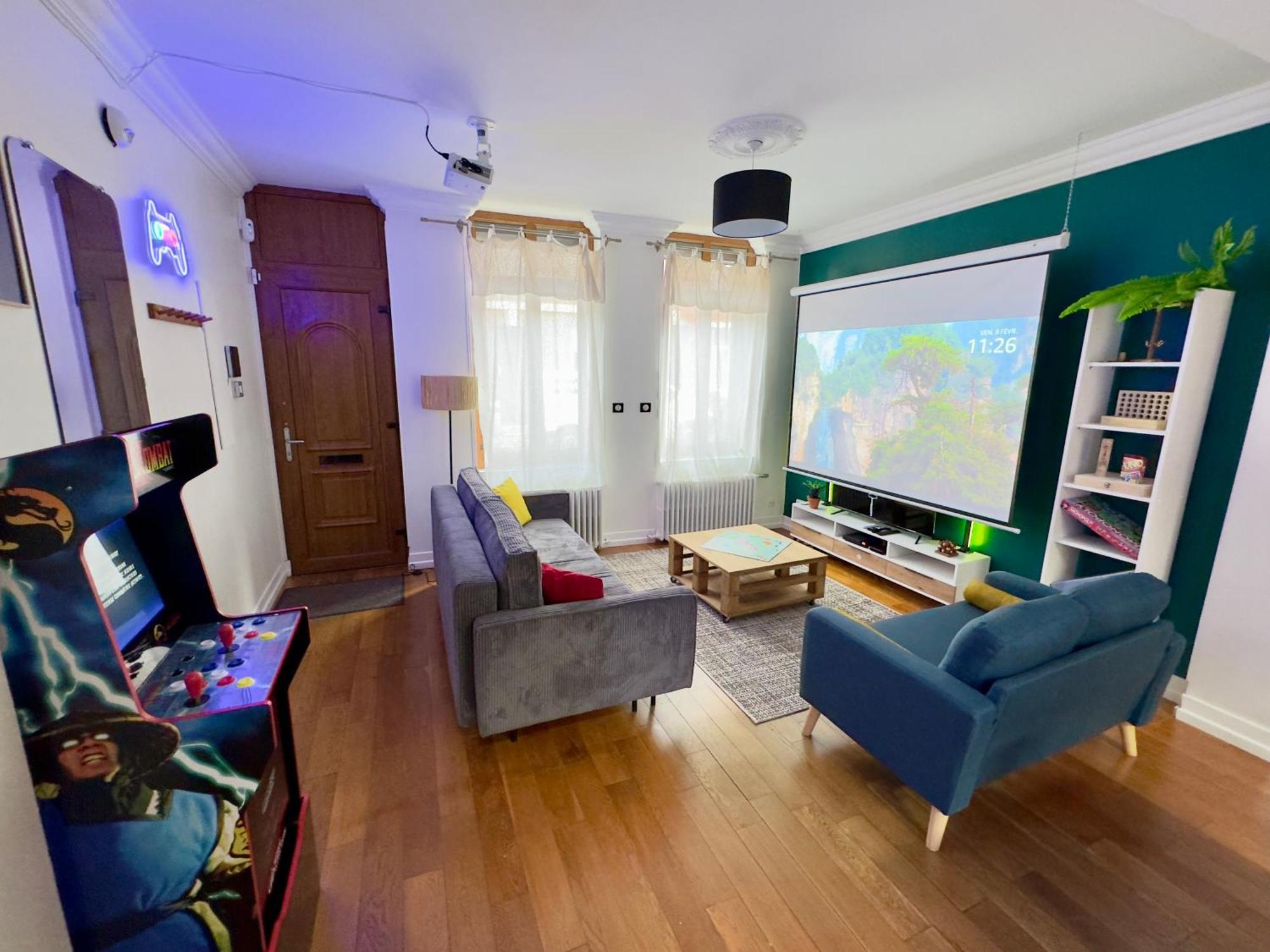 Maison 3Ch - Cinema - Game Room - Parking - Gare Amiens Exteriör bild