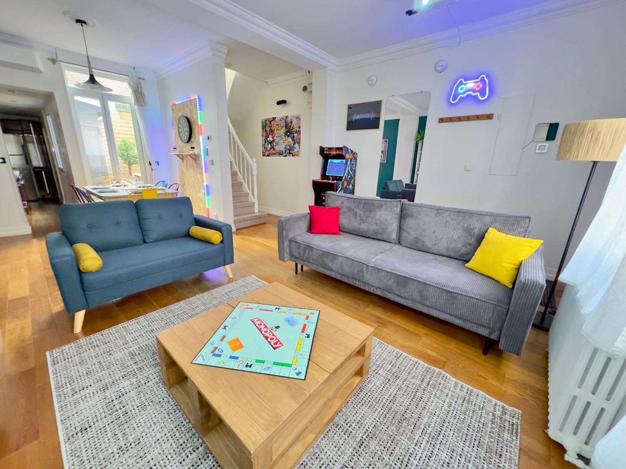 Maison 3Ch - Cinema - Game Room - Parking - Gare Amiens Exteriör bild